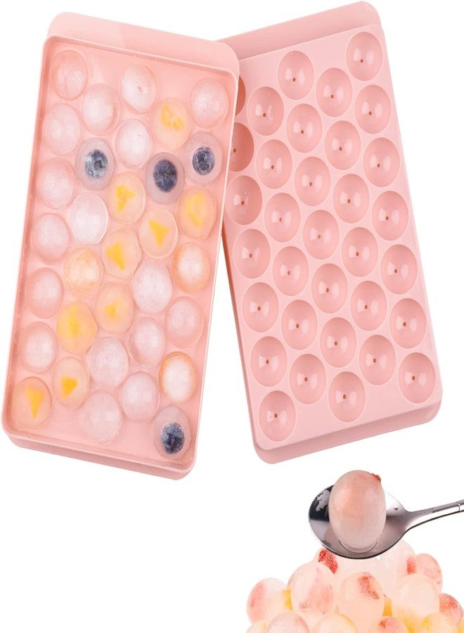 Emergity 33 Cavity Ice Trays for Freezer, Ice Cube Trays for Freezer, Round Ice Cube Tray | Pack of (2) - Image 1